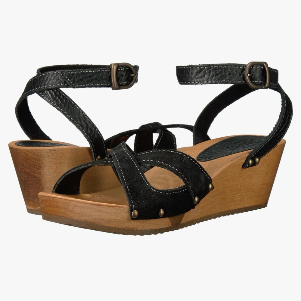 Sanita Thalia Flex Wedge Wooden Sandals
